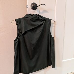 Elegant Black Sleeveless Blouse